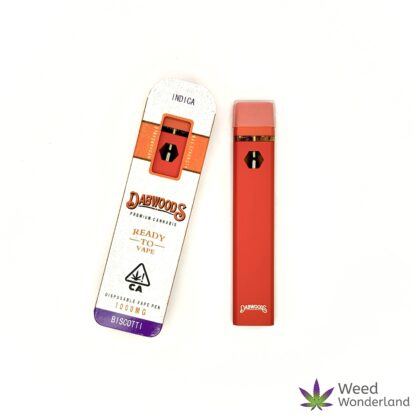 Buy THC vape E-Liquid Dabwoods Biscotti Disposable Vape