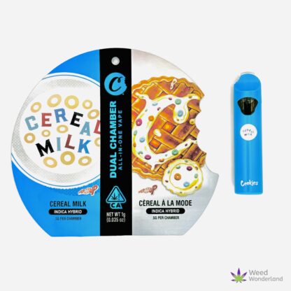 Buy THC vape E-Liquid Cookies Dual Chambers Cereal Milk x Cereal Ala Mode