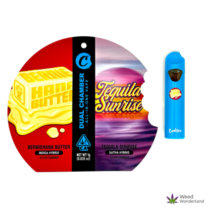 Buy THC vape E-Liquid Cookies Dual Chambers Berniehana Butter x Tequila Sunrise