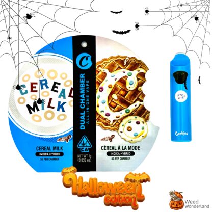 Buy THC vape E-Liquid Cookies Dual Chambers Cereal Milk x Cereal Ala Mode