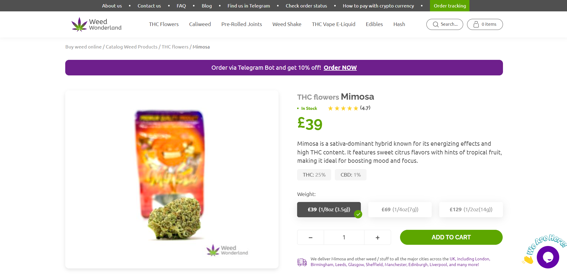 What is THC Flowers Mimosa Weed?