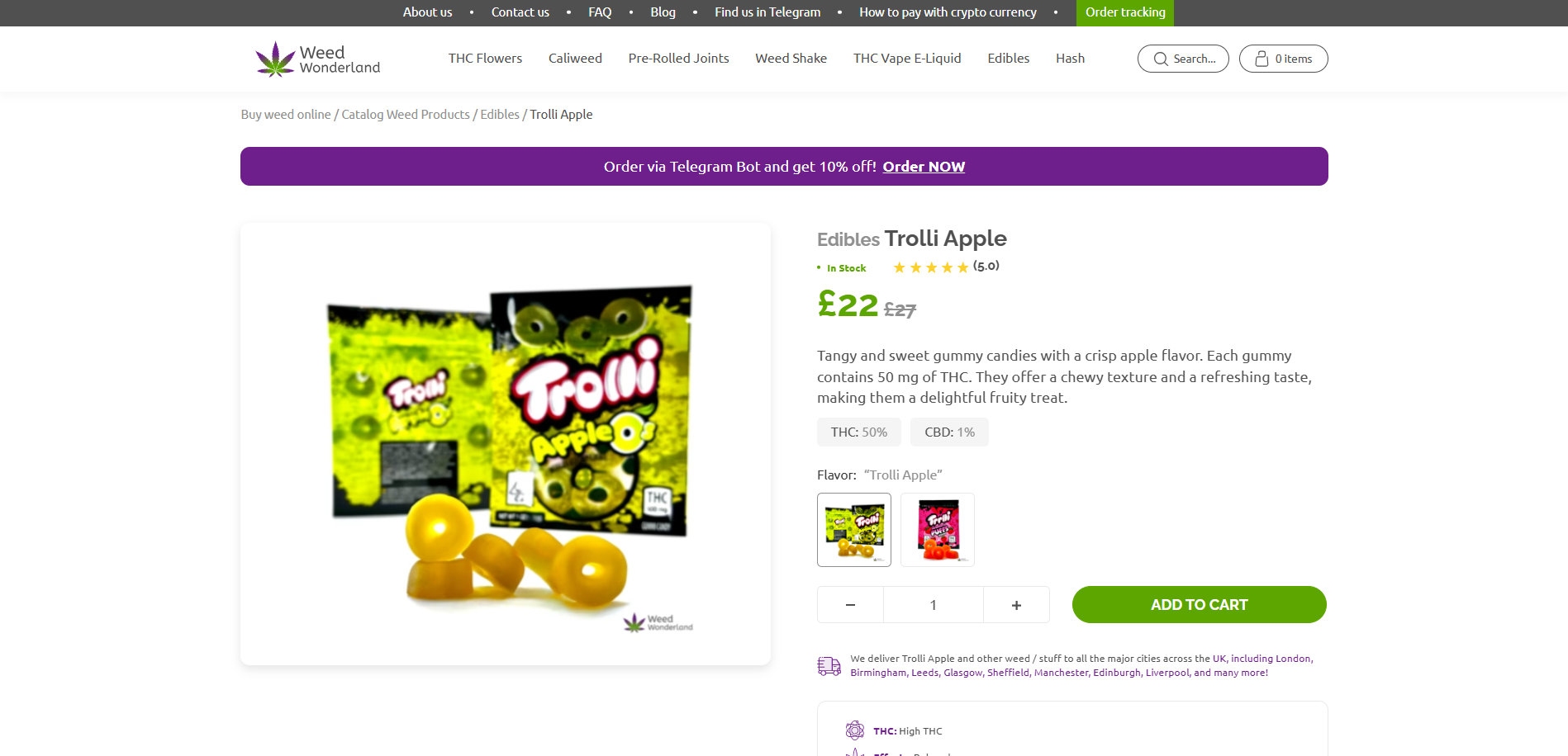 Edibles Trolli Apple