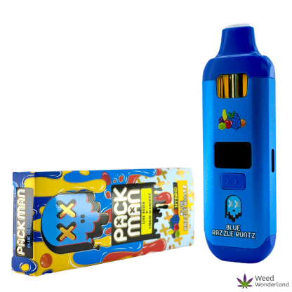 Buy THC vape E-Liquid PackMan Blue Razzle Runtz