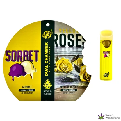 Buy THC vape E-Liquid Cookies Dual Chamber Sorbet x Yellow Roses